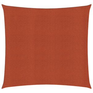 vidaXL Voile d'ombrage 160 g/m² carré terre cuite 4 5x4 5 m PEHD
