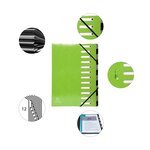 Trieur Harmonika Iderama 12 Compartiments - Vert Anis - X 6 - Exacompta