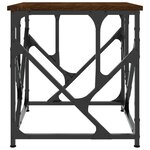 vidaXL Table basse chêne marron 45x45x47 5 cm bois d'ingénierie