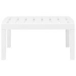 Salon de jardin meuble d'extérieur ensemble de mobilier 3 pièces plastique blanc 02_0016062