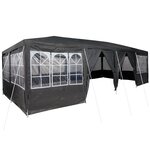 vidaXL Tente de fête avec 12 parois latérales Anthracite 8x4 m PE