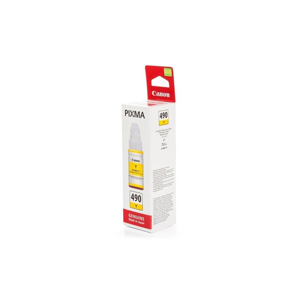 Flacon encre original gi-490 y 0666c001 70 ml jaune canon
