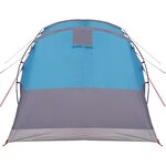 vidaXL Tente de camping tunnel 3 personnes bleu imperméable
