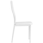 vidaXL Chaises à manger lot de 2 blanc similicuir