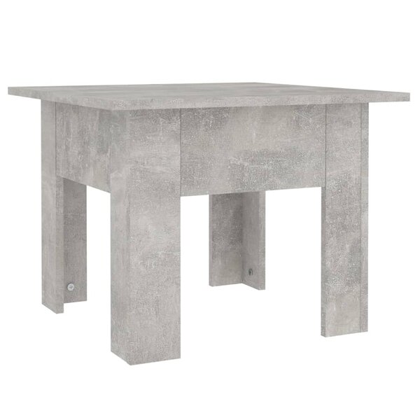 vidaXL Table basse Gris béton 55x55x42 cm Aggloméré