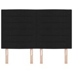 vidaXL Tête de lit à LED Design Lignes Noire 72 cm Tissu