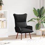 Fauteuil Relaxant vidaXL Noir en Cuir Synthétique