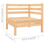 Salon de jardin meuble d'extérieur ensemble de mobilier 12 pièces bois de pin massif 02_0015694