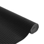 vidaXL Tapis rectangulaire noir 80x100 cm bambou