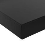 vidaXL Étagères murales flottantes 2 Pièces Noir 100x20x3 8 cm