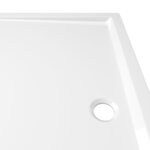 vidaXL Receveur de douche rectangulaire ABS Blanc 80x120 cm