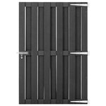 vidaXL Portillon WPC 100x150 cm Gris