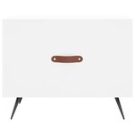 vidaXL Tables basses 2 Pièces blanc 50x50x40 cm bois d'ingénierie