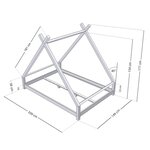 Lit tipi enfant TAHUKA 140 x 200 bleu marine