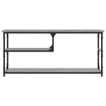 vidaXL Meuble TV sonoma gris 103x38x46 5 cm bois d'ingénierie et acier