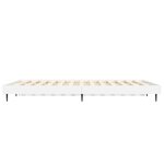 vidaXL Cadre de lit sans matelas blanc 140x190 cm bois d'ingénierie
