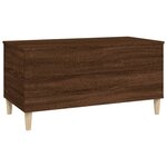 vidaXL Table basse Chêne marron 90x44 5x45 cm Bois d'ingénierie