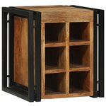vidaXL Rangement à vin 34.5x35x39 cm Bois massif d'acacia