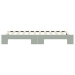 vidaXL Lit de jour avec gigogne sans matelas gris clair 80x200 cm