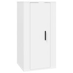vidaXL Meuble TV mural Blanc 40x34 5x80 cm