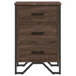 vidaXL Table de chevet chêne marron 40x41x60 cm bois d'ingénierie