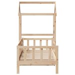 vidaXL Lit de jour avec toit sans matelas 90x200 cm bois massif