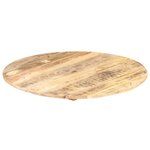 vidaXL Dessus de table Bois de manguier solide Rond 15-16 mm 60 cm
