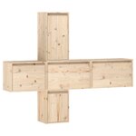 vidaXL Meubles TV 5 Pièces Bois massif de pin