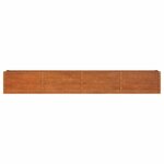 vidaXL Lit surélevé de jardin rouillé 320x40x45 cm acier corten