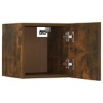 vidaXL Ensemble de meubles TV muraux Chêne fumé Bois d'ingénierie