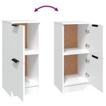 vidaXL Buffet Blanc 30x30x70 cm Bois d'ingénierie