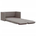 vidaXL Canapé-lit 2 en 1 taupe 112x174x55 cm tissu