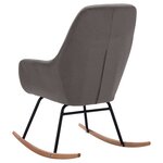 vidaXL Chaise à bascule Gris clair Tissu