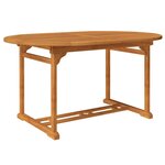 vidaXL Ensemble à manger d'extérieur 7 Pièces Bois d'acacia solide