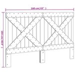 vidaXL Tête de lit 160x104 cm bois massif de pin