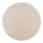 Tapis sable et rond en plastique 100  recyclé Ø 180 cm