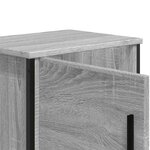 vidaXL Table de chevet sonoma gris 40x30x40 cm bois d'ingénierie