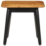 vidaXL Table basse 45x45x40 cm bois de manguier solide et fer