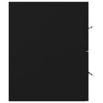vidaXL Armoire d'évier Noir 100x38 5x48 cm Aggloméré