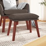 vidaXL Repose-pied Taupe 45x29 5x35 cm Tissu