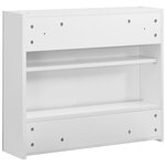 vidaXL Armoire à miroir de salle de bain blanc 80x15x60 cm MDF
