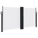vidaXL Auvent latéral rétractable blanc 120x1200 cm