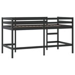 vidaXL Lit mezzanine enfants échelle 90x190 cm bois pin massif