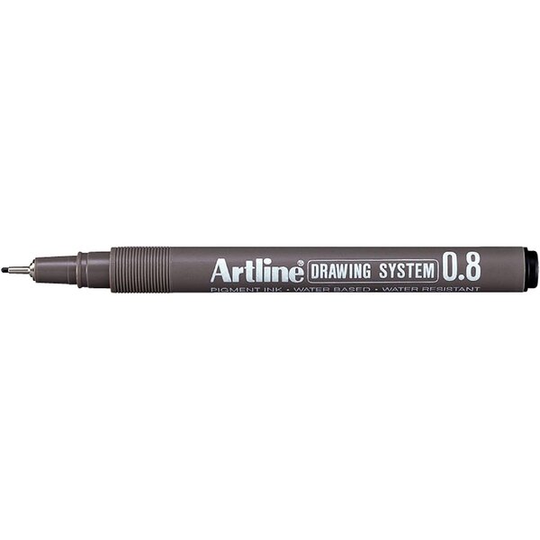 Feutre 'Drawing System' pointe 0,8 mm noir ARTLINE
