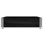 vidaXL Jardinière noir 120x80 cm bois massif de pin
