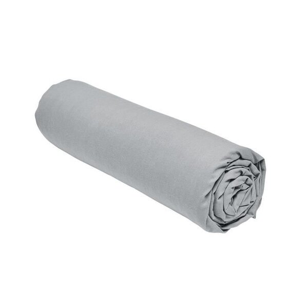 Drap housse - 90 x 190 cm uni - Acier
