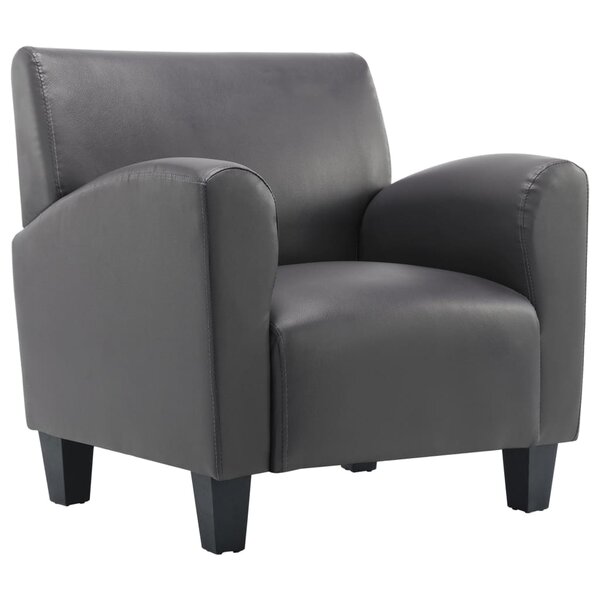 vidaXL Chaise Gris Similicuir