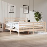 vidaXL Cadre de lit sans matelas bois massif de pin 200x200 cm