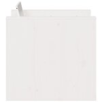 vidaXL Canapé de jardin blanc 79x60x62 cm bois de pin massif