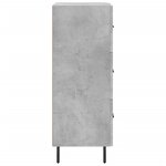 vidaXL Buffet Gris béton 34 5x34x90 cm Bois d'ingénierie